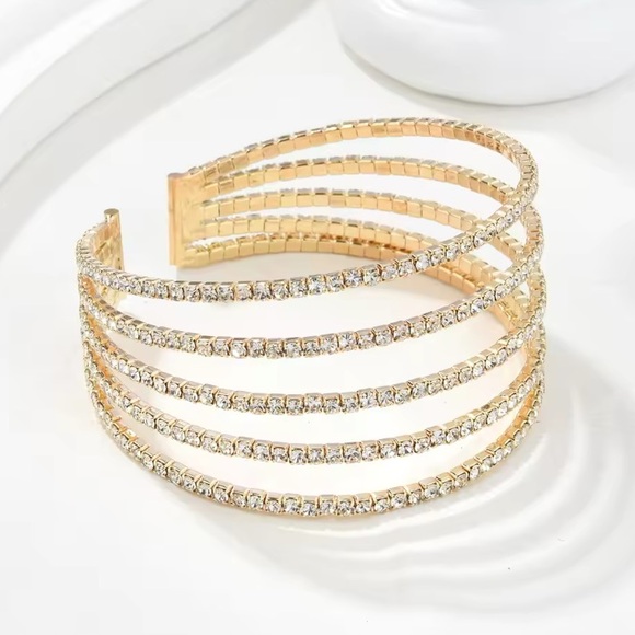 Gold Filled Cubic Zirconia Bracelet - Picture 1 of 1